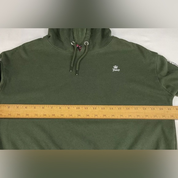 NWOT JUICY COUTURE Sport Green Wildcat Fleece Hoodie Womens Sweatshirt Small - Picture 9 of 11